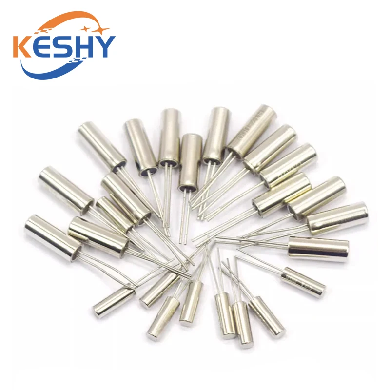 

10PCS Cylindrical Passive Crystal Oscillator Quartz 32.768K DIP 2Pin Quartz Crystal 6M 12M 32k 24M 32.768M Hz 3x8 3*8 2x6 2*6mm