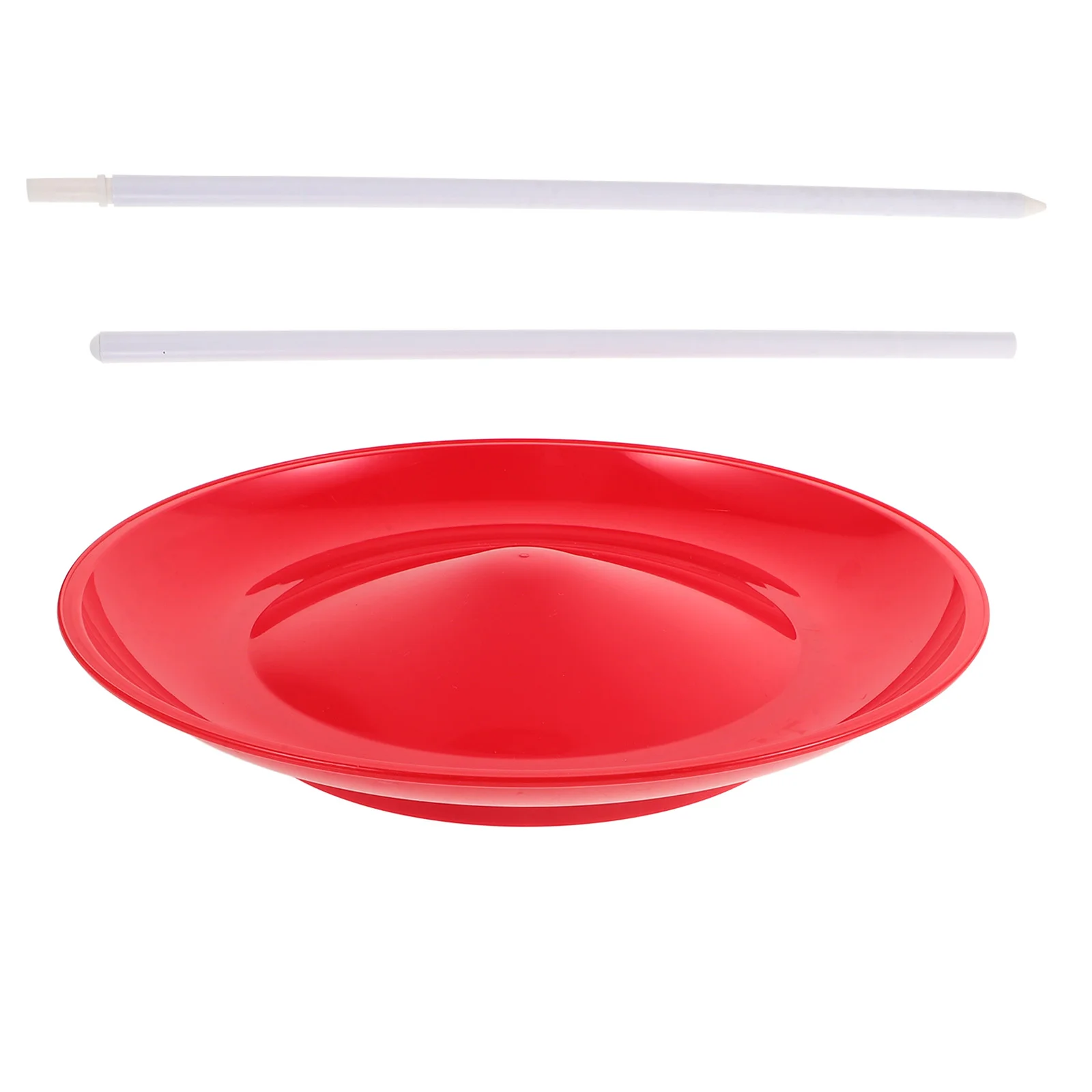 Juggling Turntable Spinning Plate for Circus Kids Performance Props with Sticks Plastic Toys Eating