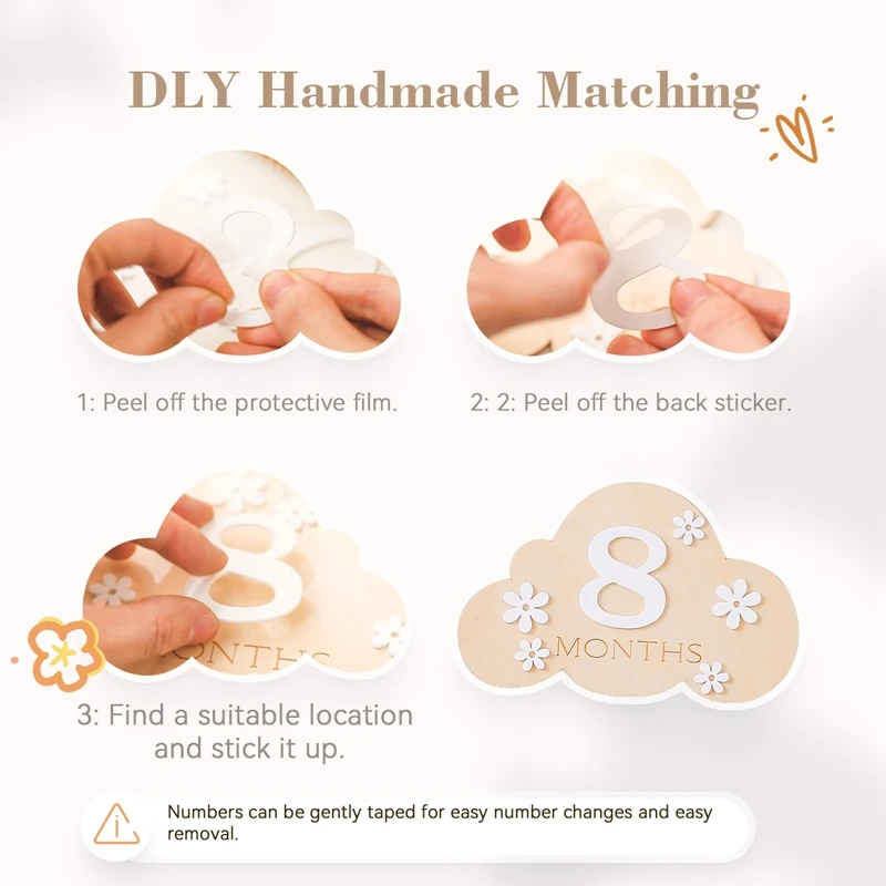 5pc/Set Baby Shower Gifts Set Silicone Rattle Toys Wooden Brush Bear Teething Toys for Babies 0 to 3 Months Birth Milestone Card