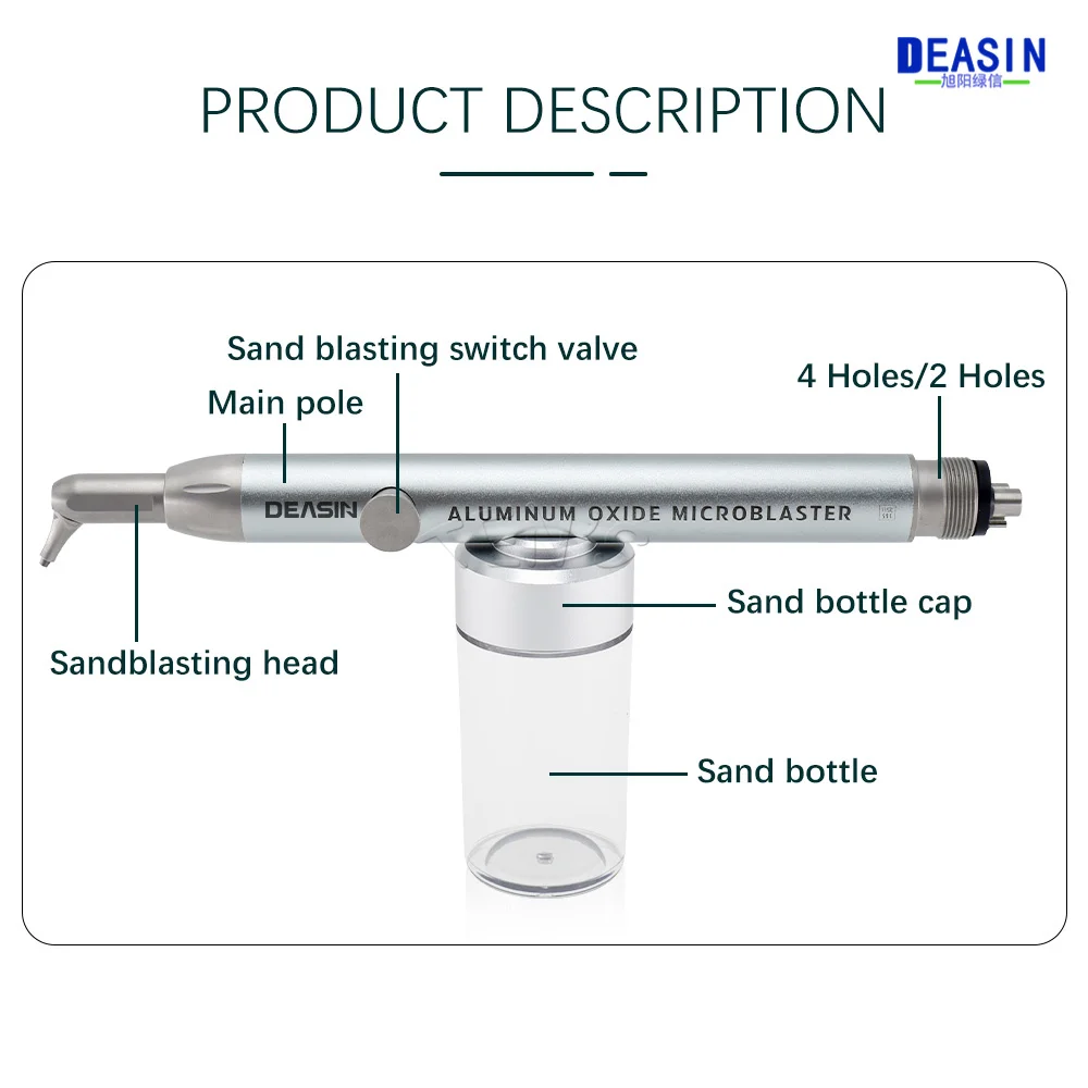 물 스프레이가있는 치과 용 공기 폴리 셔 알루미늄 산화물 공기 마모 마스터 샌드 블래스터 장치 공기 흐름 치아 미백 치과 Instr