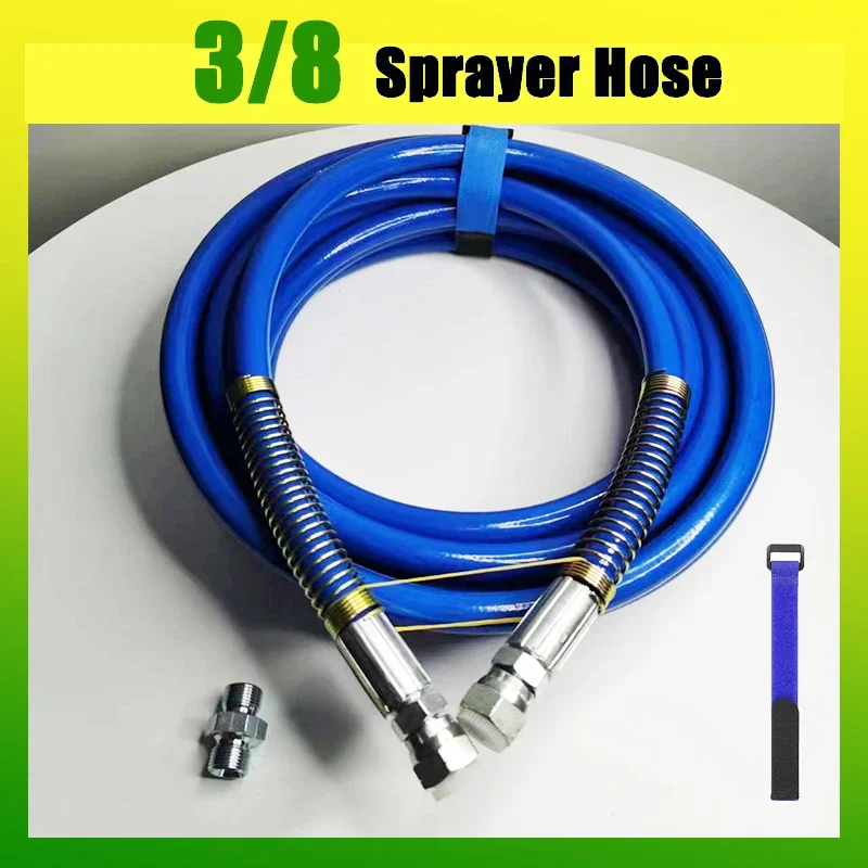 Airless Paint Spray Hose Explosion-proof Fiber Tube Pipe 5800PSI 3/8 Airless Spray Paint Hose Spray Paint Machine Accessories