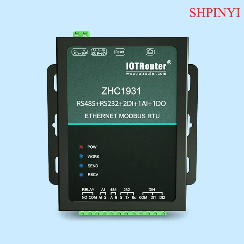 Gateway da RS485/232/AI/DI a Ethernet con convertitore RS485 RJ45 Modbus TCP Supporto prodotto di comunicazione e rete MQTT HTTP