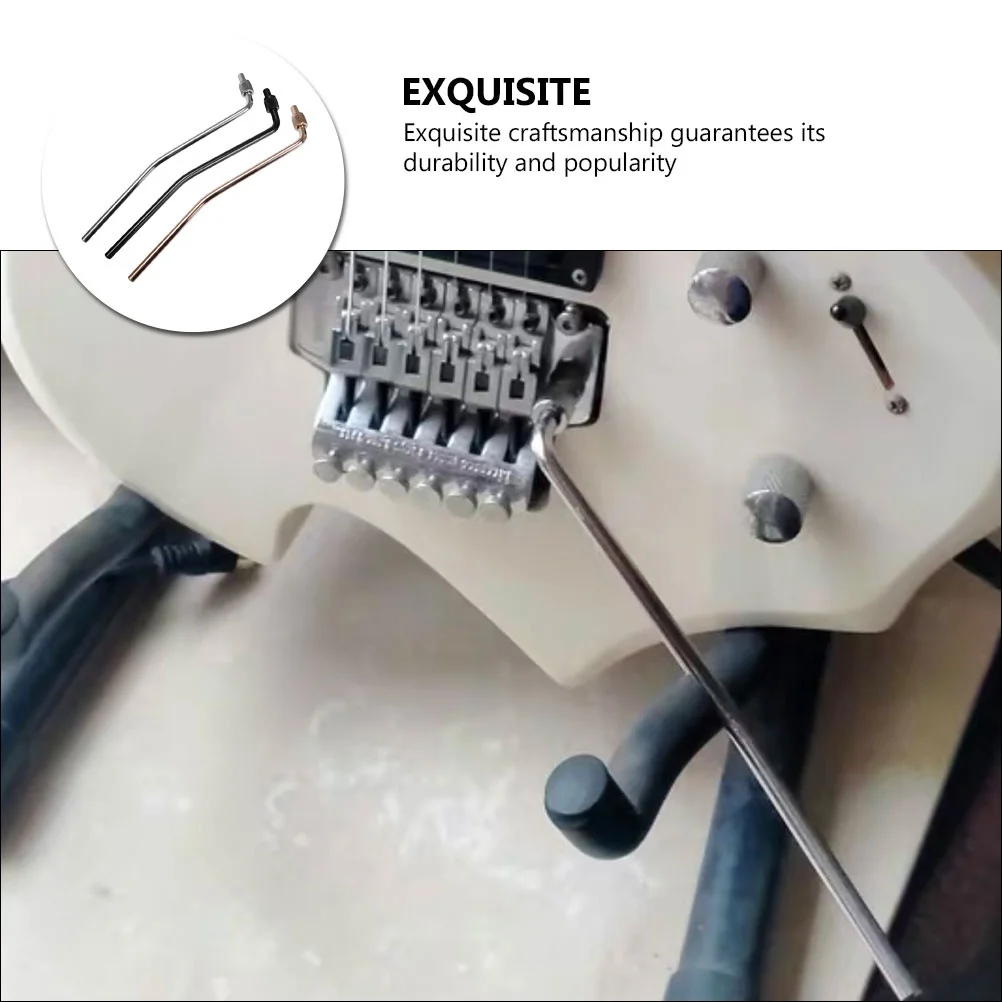 

3Pcs Double Tremolo Arm Electric Guitar Vibrato Arm Parts Assorted Color Durable Replacement Whammy Bars Bar Whammy Bar Lever