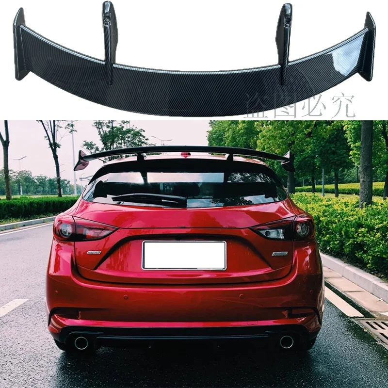 

For Mazda3 Axela HATCHBACK 2015-2018 Car Tail Wing Decoration Rear Trunk Spoiler Car Styling For Mazda 3