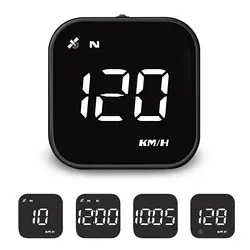 Compteur de vitesse LED à affichage tête haute, rappel d'alarme de survitesse de conduite numérique intelligent, GPS universel, HUD, accessoires de voiture