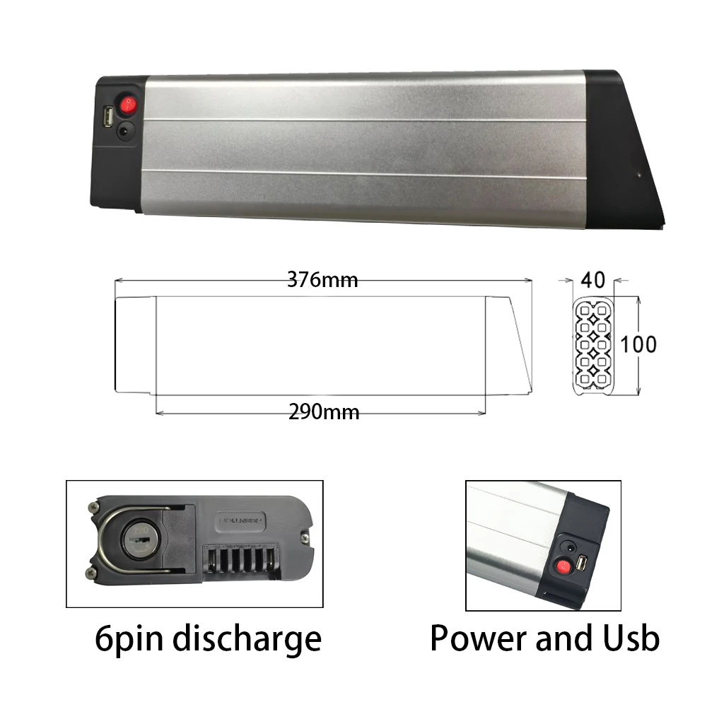 36V Folding Bicycle Battery 7.8Ah 10.4Ah 12.8Ah 14Ah for Rapier Zündapp Z101 F.lli Schiano Galaxy 20 Inch Legend Monza Etna Enik