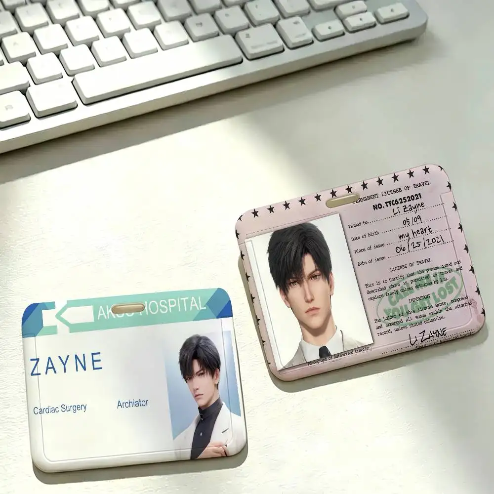 Love and Deepspace Zayne Card Holder Corporate Business Work Badge Holders Uisex Credit Bus Daily Commute ID Case