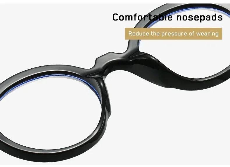 Retro-Lesebrille mit großem Rahmen, rund, für Damen, 2025, Modelle, Trend, Mode, Frühling, Bein, Anti-Blaulicht, Presbyopie-Brille – Detail 7