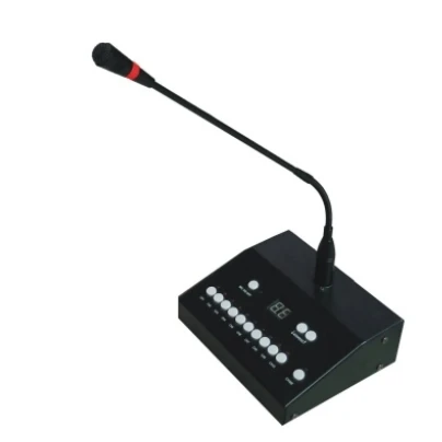 M 160 Zone Paging Station Channel 1 To 10 Paging Station with High Sensitivity Gooseneck Microphone