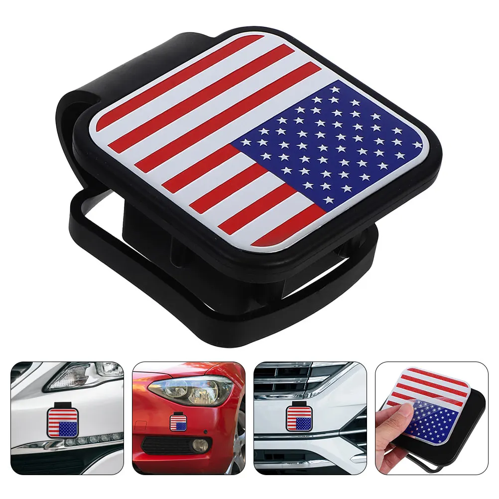 

4pcs Tow Cover Trailer Rubber Plug Receiver Hitch Accessories Tow Cap For Car Truck American Flag Design Easy Install Hitch