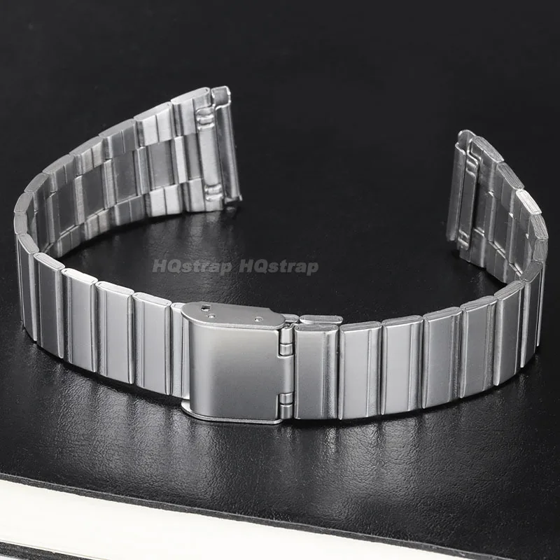 카시오 스테인레스 스틸 스트랩 금속 시계 밴드, 빈티지 범용 팔찌, A158, A159, A168, A169, B650, AQ230, AE500W, 18mm, 20mm