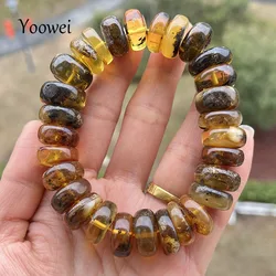 42g BIG Amber Bracelets Unique Gift Trendy Irregular Diy Bead Baltic Plant Natural Stone Men Women New Healing Jewelry Wholesale