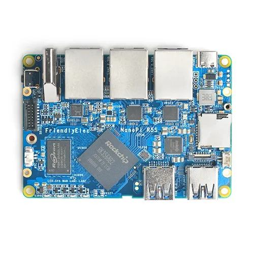 NanoPi R5S Router Dual 2.5G+ Gigabit Mini Development Board CNC full metal case RK3568