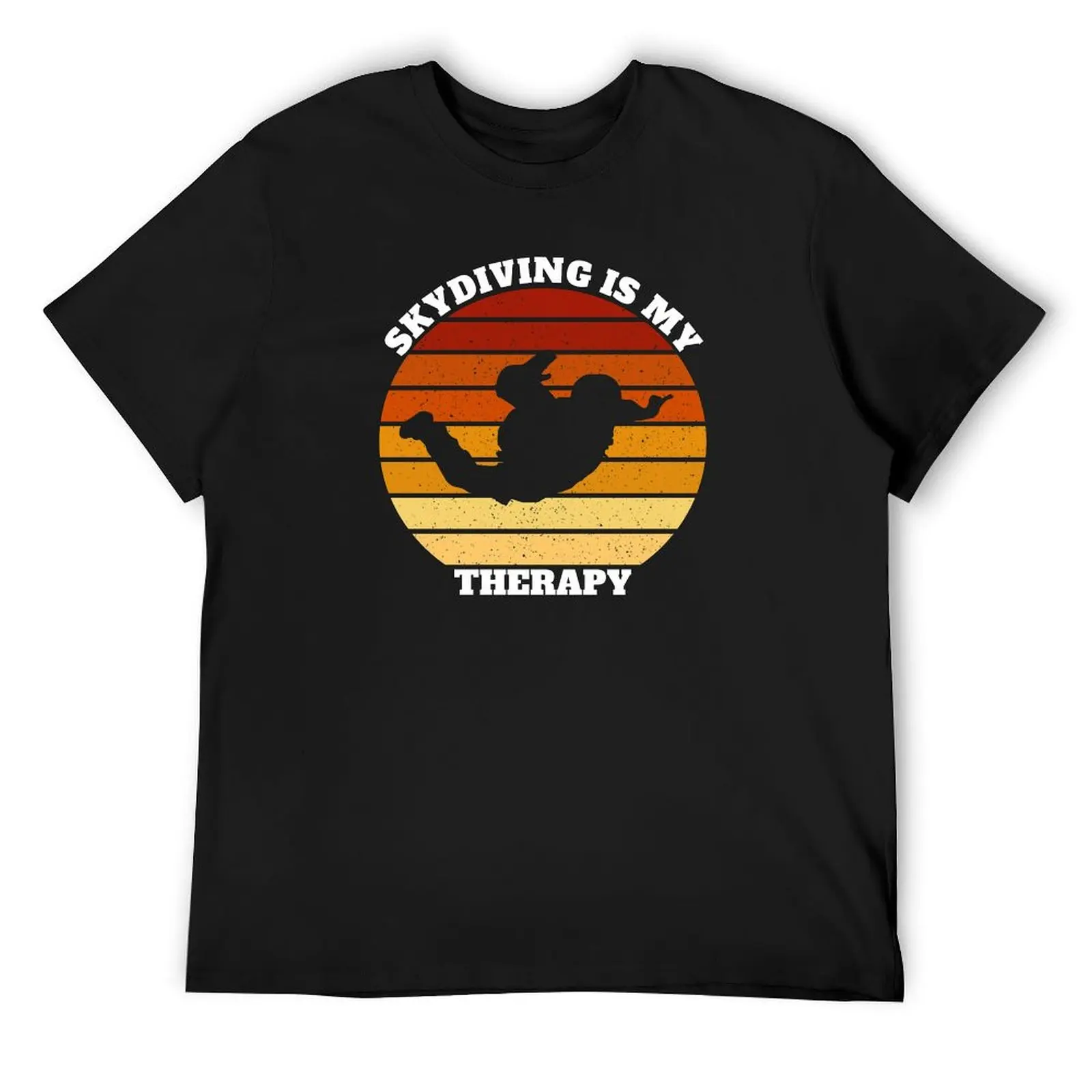 

Skydive Skydiving Parachuting Parachute Is My Therapy T-Shirt anime rapper graphic tees Short sleeve tee tshirts for men