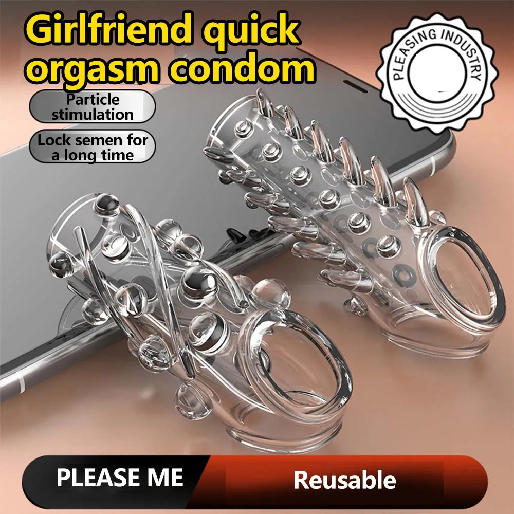 2 قطعة كم القضيب سيليكون خواتم الديك القضيب موسع الانتصاب أقوى المكبر مقاس محسن الجنس لعب الكبار للرجال الأزواج #4