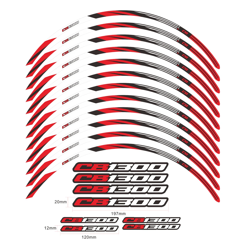 Наклейка на колесо мотоцикла, водонепроницаемая наклейка, обод, полоса, лента 17 дюймов для CB1300 CB 1300 Super Four 2003-2021 2019 2020