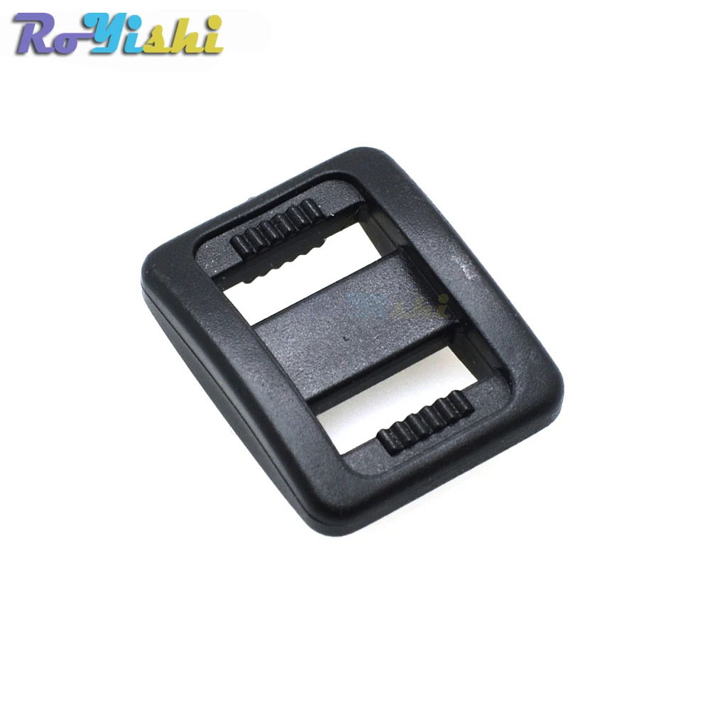 3/8" Plastic Slider Tri-Glide Adjust Buckles Backpack Straps Webbing 10mm Black