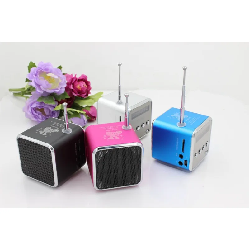 TD-V26 Mini Portable Sound Speaker TF Card FM Radio AUX Stereo Music Player Bluetooth