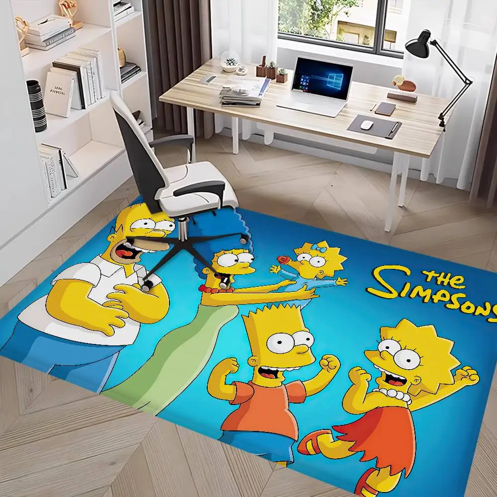 أنيمي الكرتون S-Simpsons الأسرة الحمام حصيرة غرفة الاطفال غرفة نوم الديكور شرفة ممسحة غرفة المعيشة السرير منطقة السجاد
