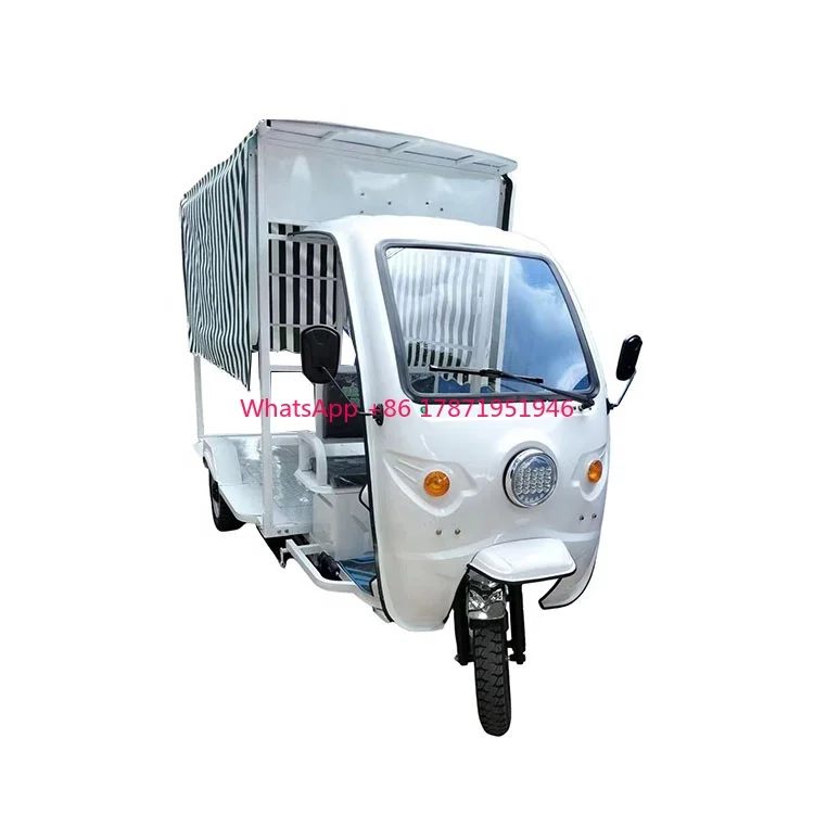 Ice cream electric tricycle 3 wheel delivery car for cargo electric trike