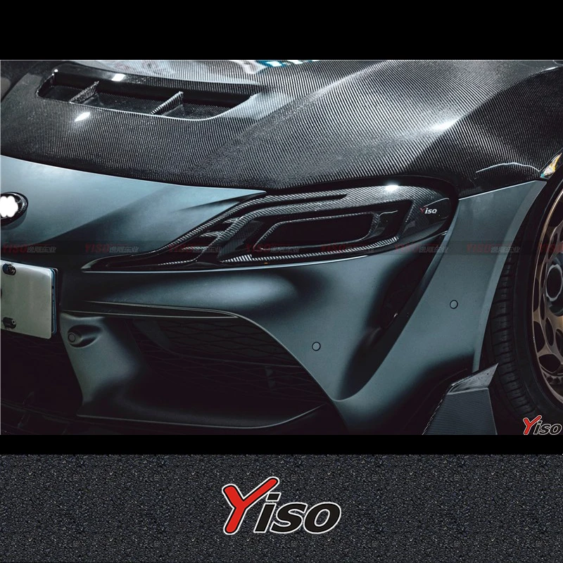 

Suitable for SUPRA A90 YISO Air intake headlight Modified encirclement Carbon fiber SUPRA A90 YISO Air intake headlight