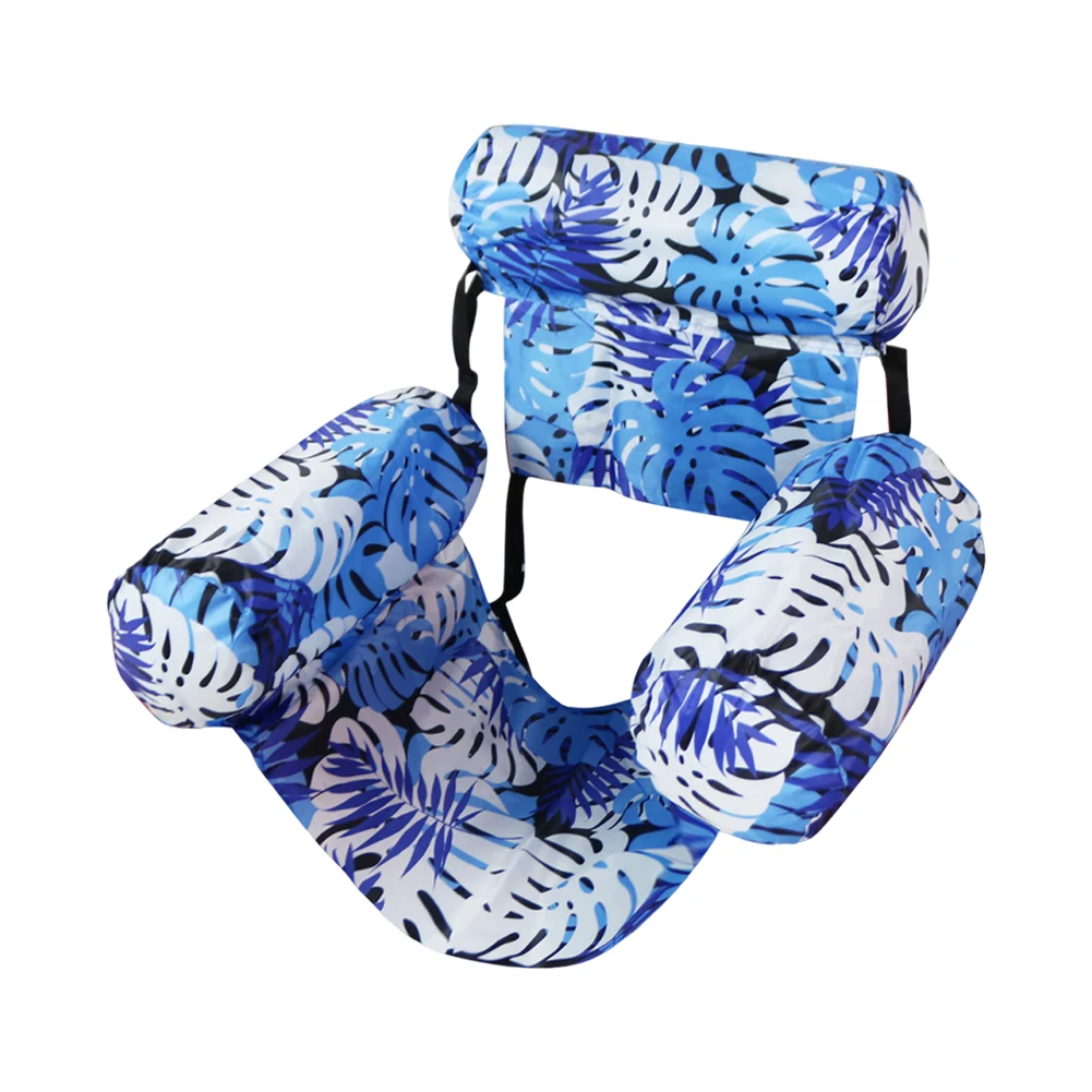 حمام سباحة قابل للنفخ، صالة حمام السباحة، كرسي عائم للمياه مانع للتسرب مع ذراع ومسند ظهر، أرجوحة مائية لشاطئ بحيرة حمام السباحة #5