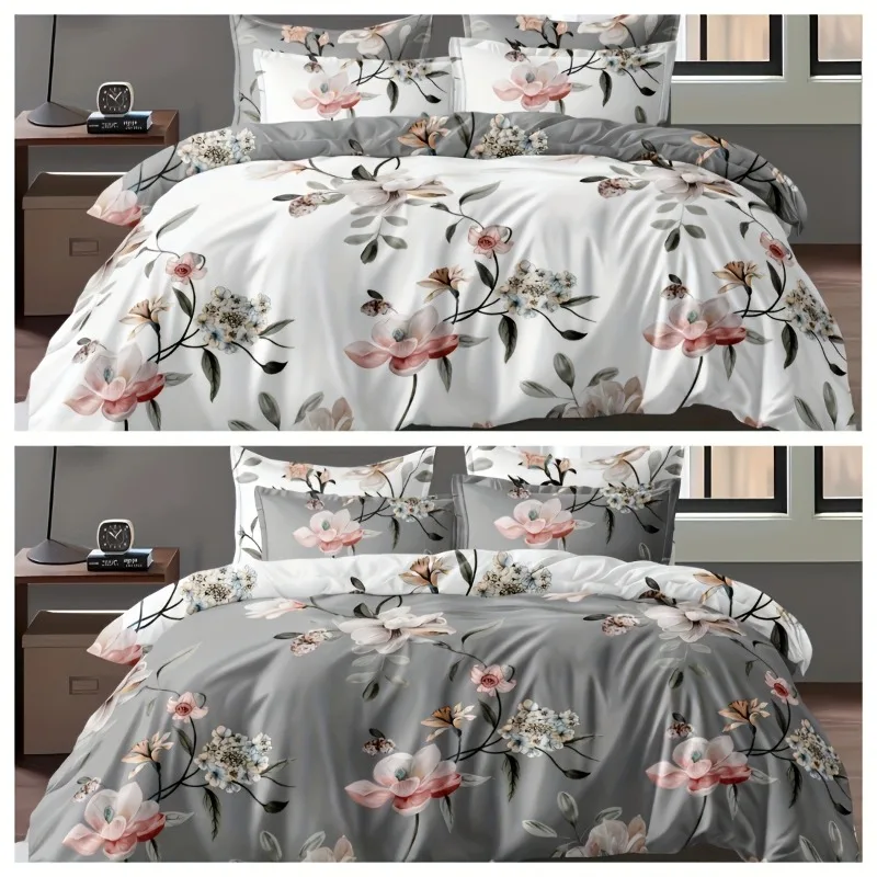 2/3 adet yeşil çiçekli nevresi - Aesthetic Floral Duvet Cover incelemesi ve fiyatı