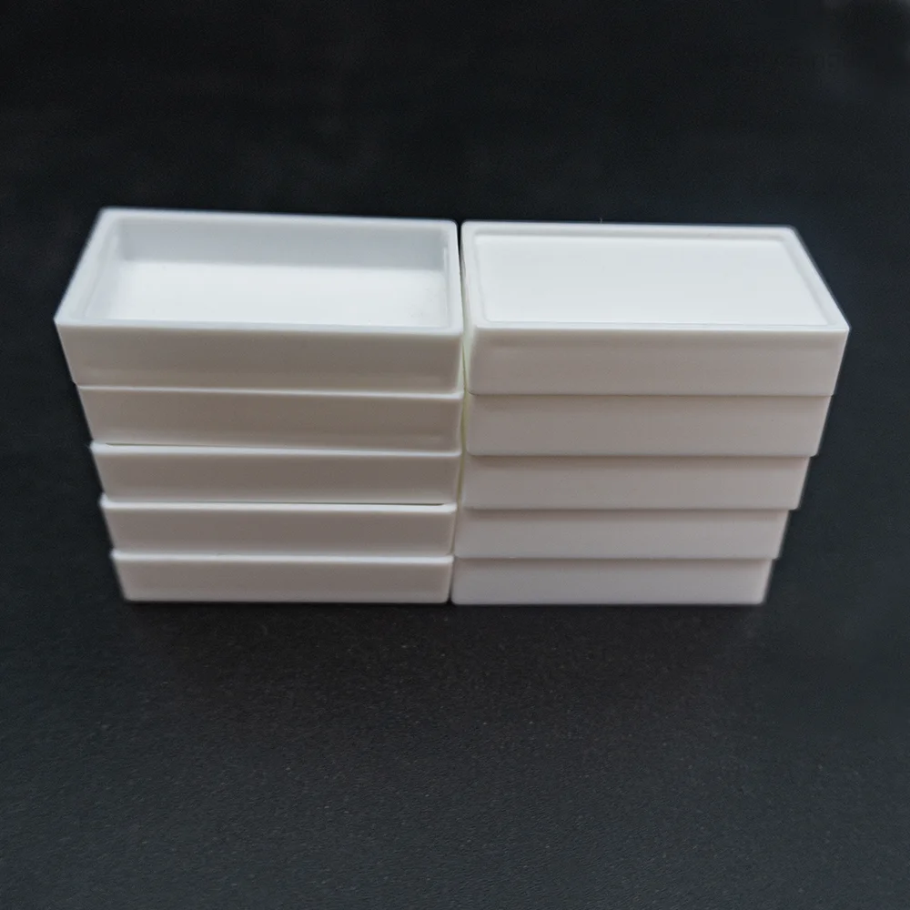 7.2ml Watercolor Pans-10/20 Pcs White Plastic Empty Watercolor Paint Case Refillable Artist Travel Tins Fi Painting Case Palette