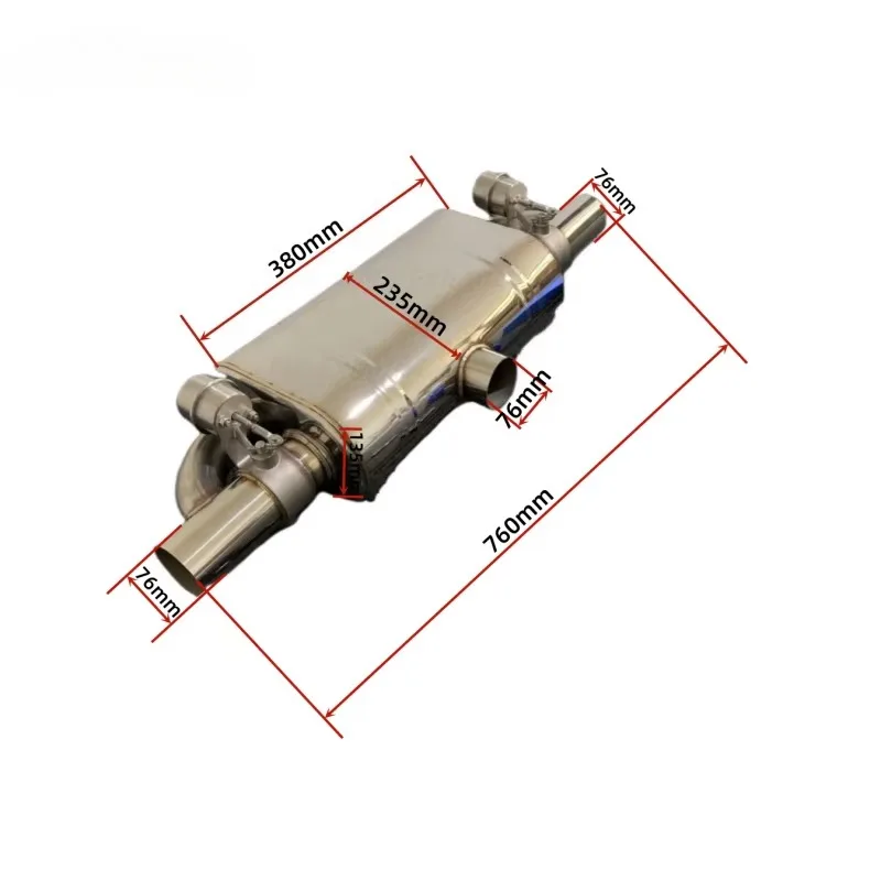 Aktuator Pompa Vakum Universal SS304 2.5 Inci Katup Globe Kontrol Dekat untuk Knalpot Valvetronic