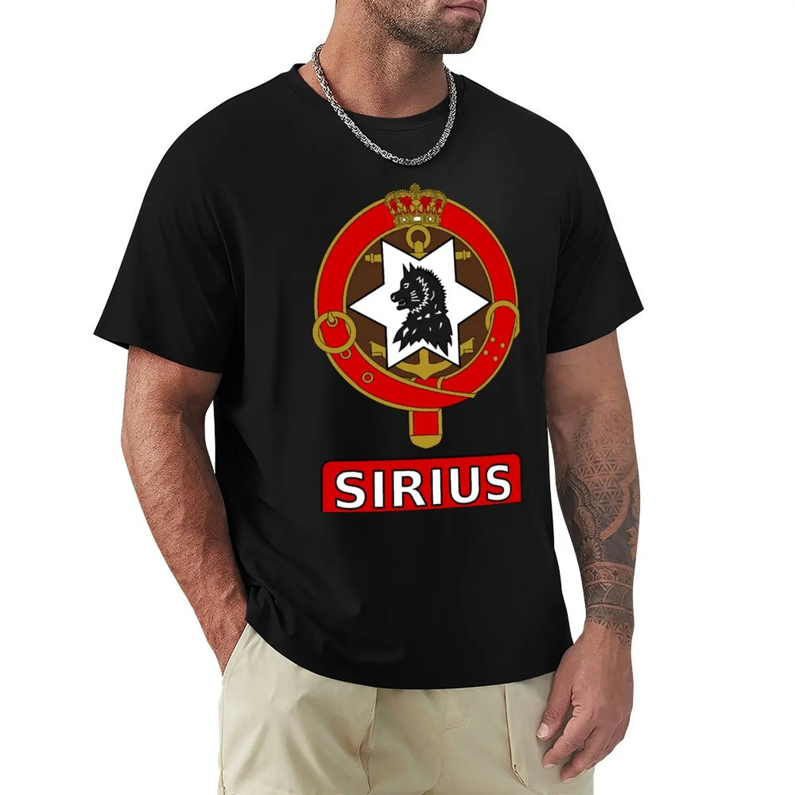 

2025 new model Sldepatruljen Sirius - Sirius g Sled (Danish Navy) T-Shirt plus size clothes cute tops plain t shirts men
