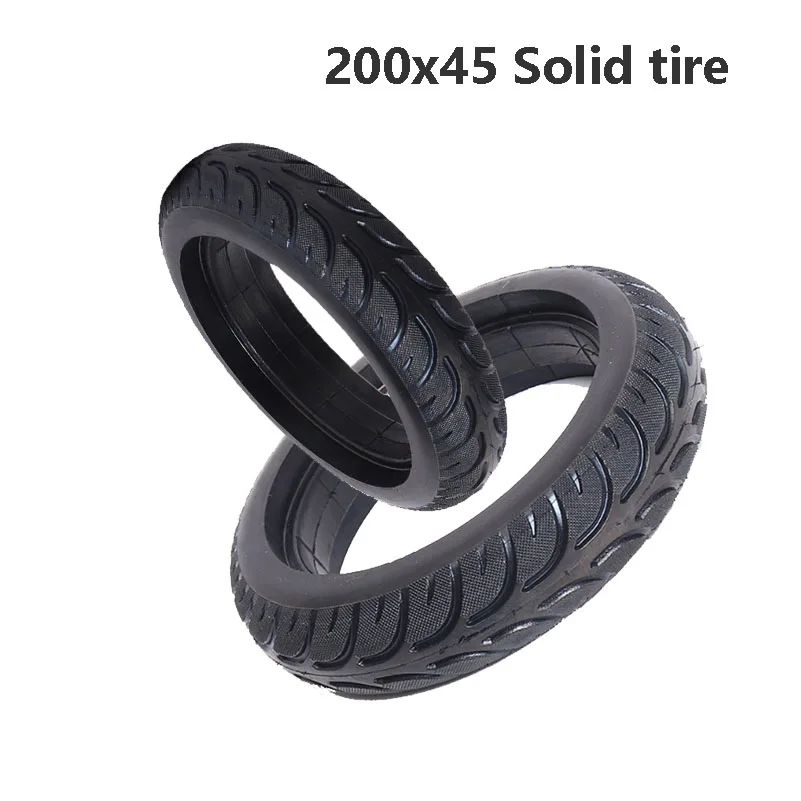 200x45 Electric Scooter Solid Tyre Pneumatic-free Shock Absorbing Tires E-Scooter Anti-slip And Wear-resistant Tire