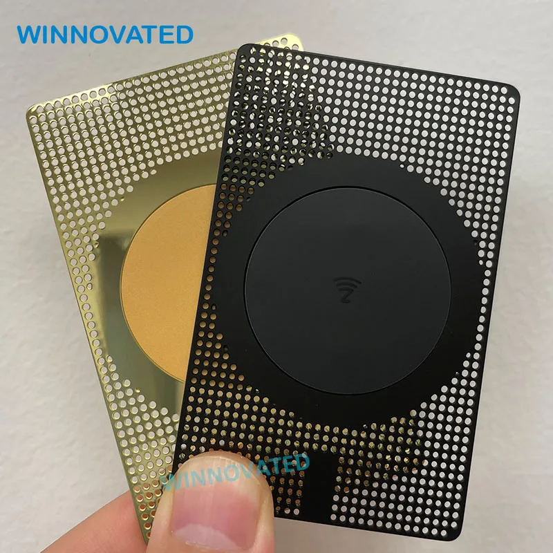 

Customized product Wholesale Stainless Steel Laser Cut Metal RFID Business Card