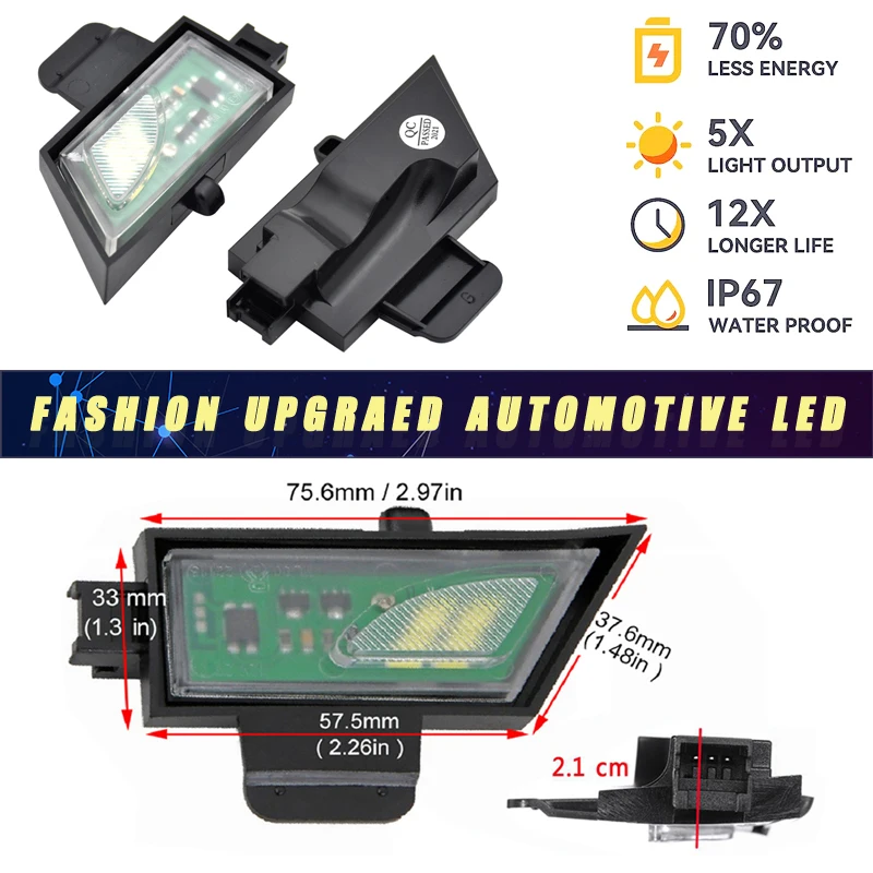 2 قطعة لا خطأ LED أضواء تحت المرآة البركة ترحيب مصابيح لشركة فولكس فاجن جولفا 7 GTI 2012-2021 توران 2015-2021 اكسسوارات السيارات #5