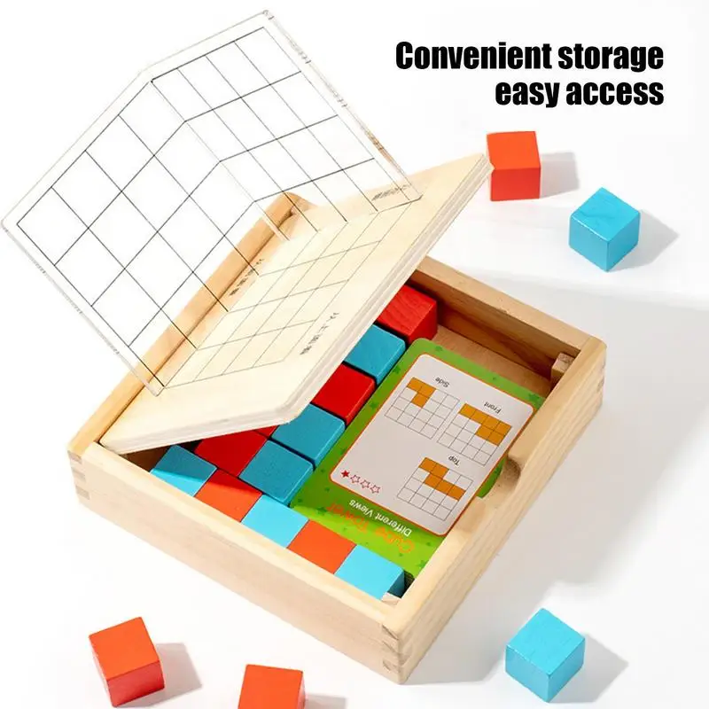 Math Manipulatives Three View Box Spatial Recognition Develop Spatial Thinking Train Logical Thinking For Home School Supplies