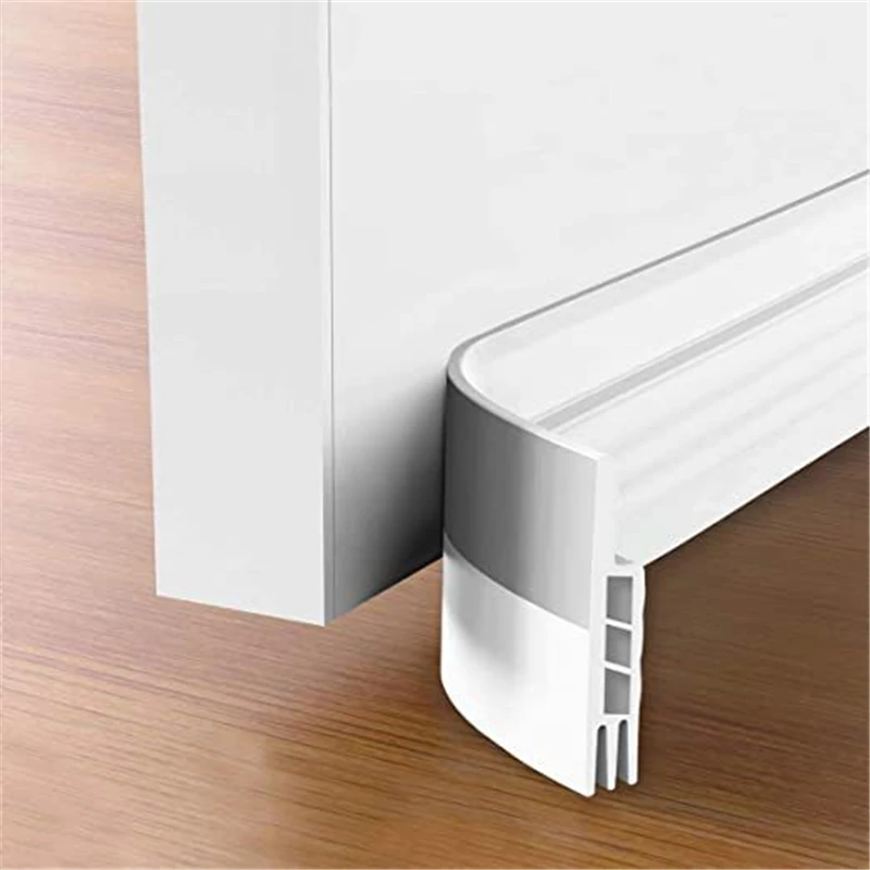100*4.5cm Door Bottom Seal Strip Under Door Weatherstrip Sealing Strips Draft Stopper Door Seal Anti-Cold Gap Blocker Windproof