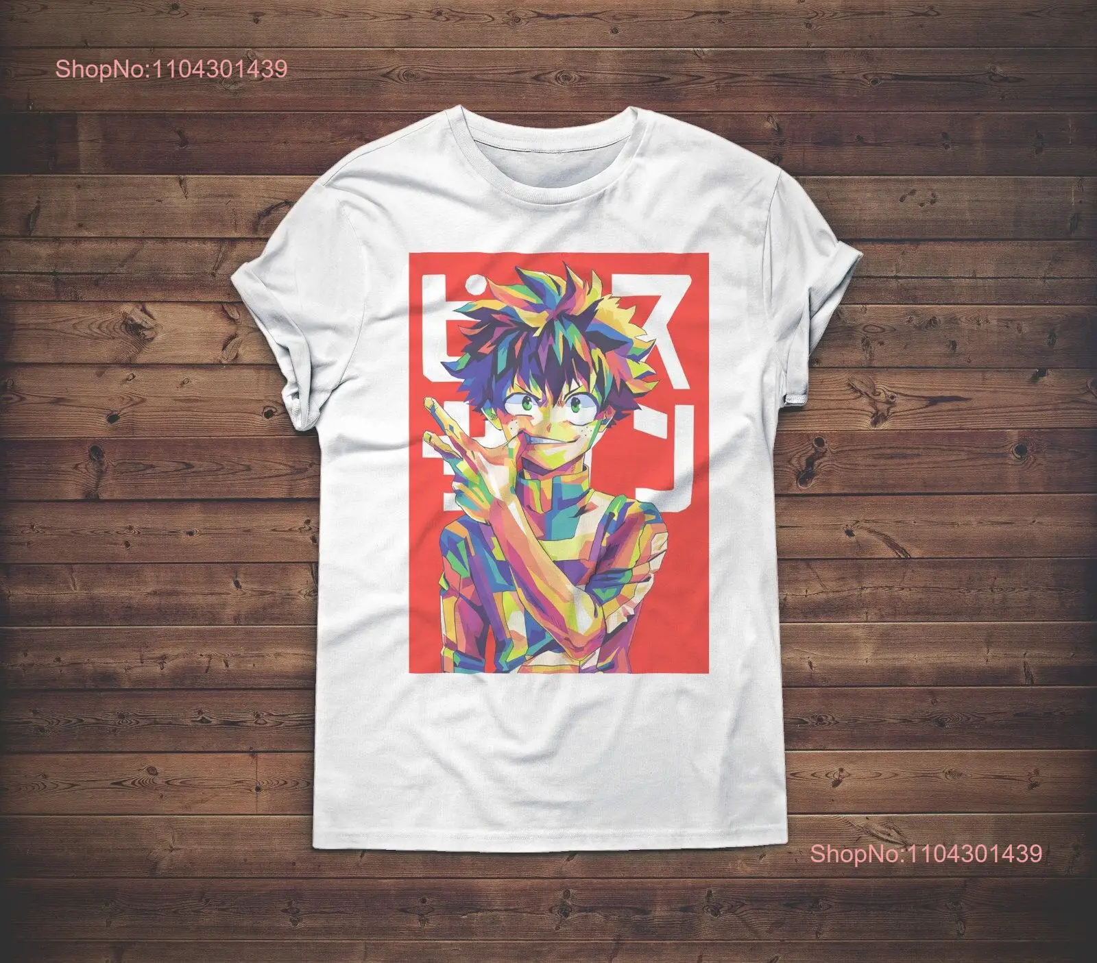 Izuku T shirt Anime Manga My Hero Academy Shouto Katsuki  long or short sleeves