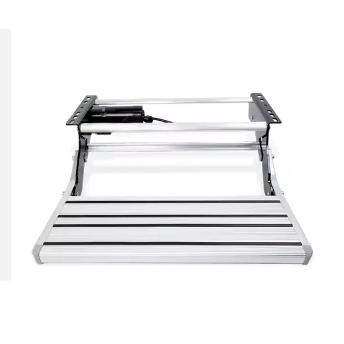 Modern Caravan Camping Accessories RV Folding Electric Single Step LED Light Thickened Aluminum Alloy Camper Stair