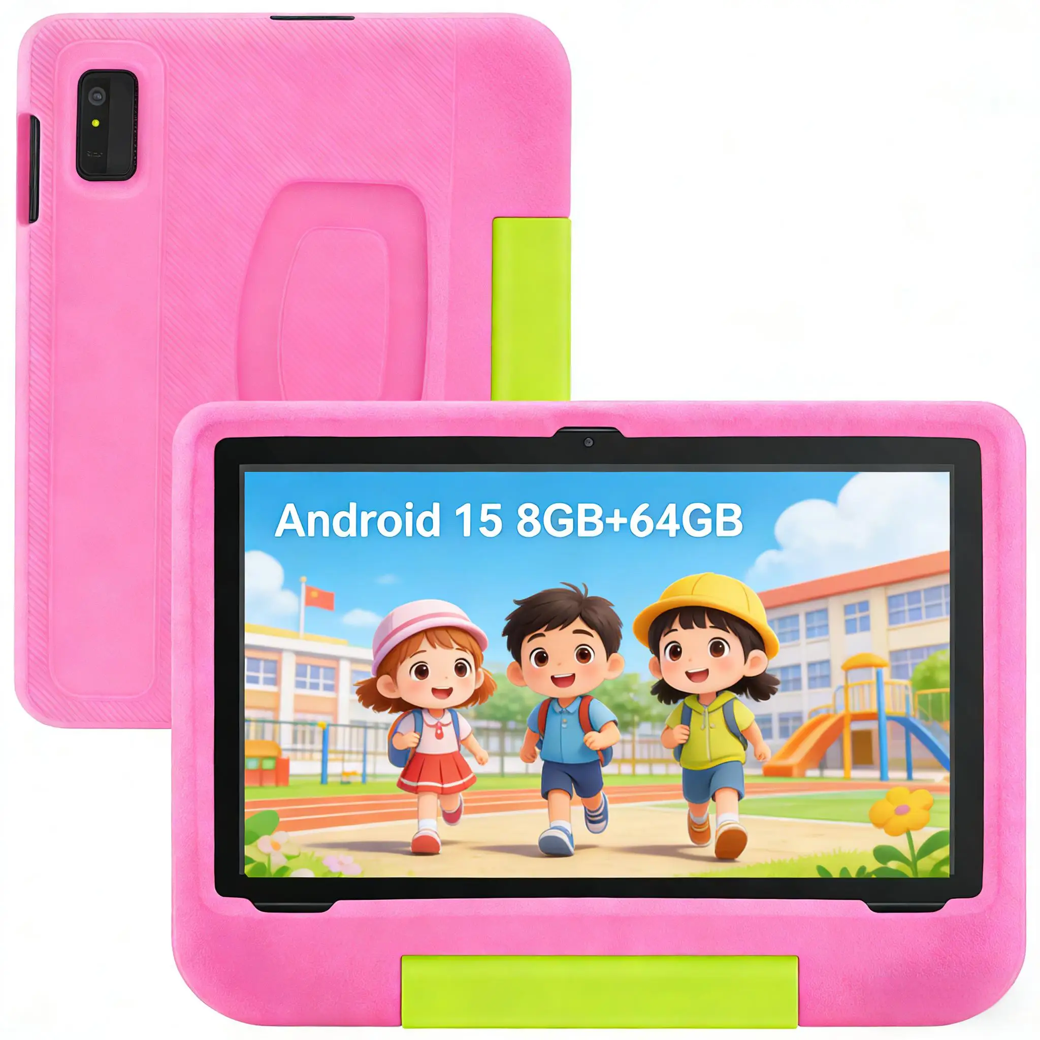 

ANRY 10.1'' Kids Tablet Android 15 8GB+64GB Learning Entertainment Educational Apps Games Dual Camera 5000mAh Gift for Children
