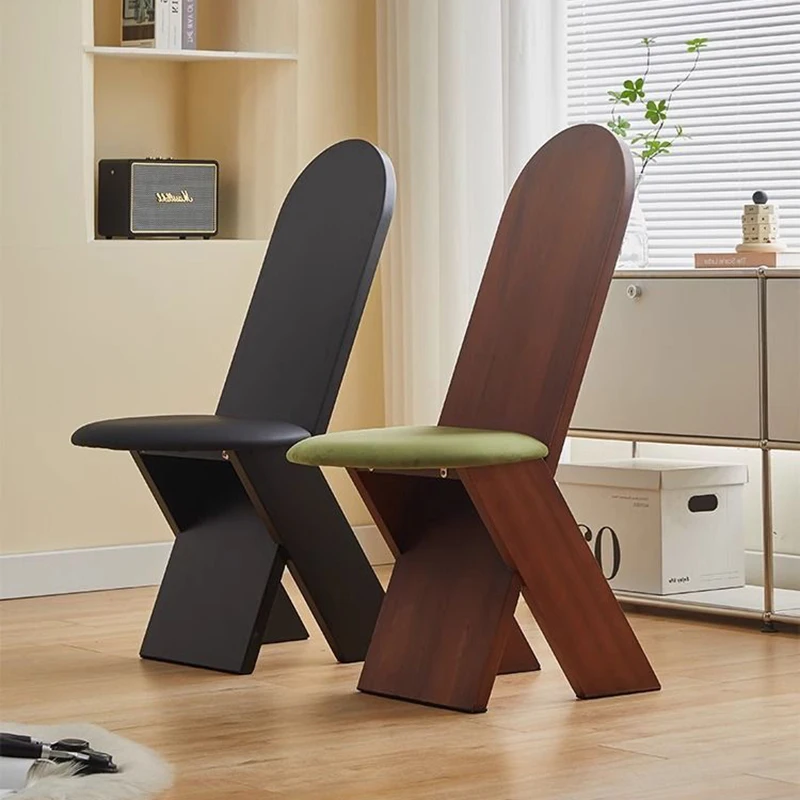 

Wooden Throne Dining Chairs Restaurant Vintage Nordic Luxury Dining Chairs Kitchen Minimalist Designer Stoel Home Furniture