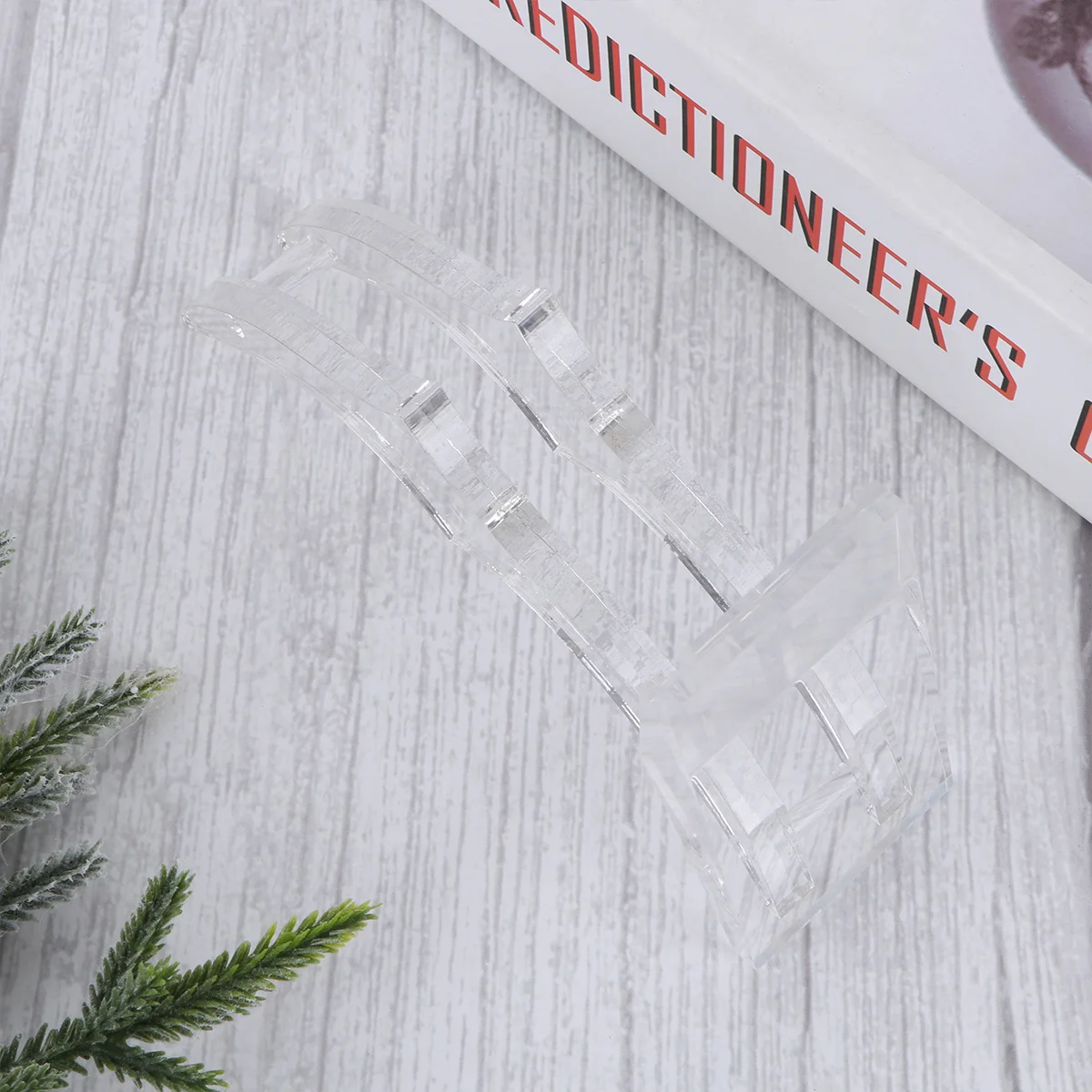 

Acrylic Crescent Display Stand for 24K Gold Rose Clear Transparent Bracket Table Decoration Art Gift for Valentine Anniversary