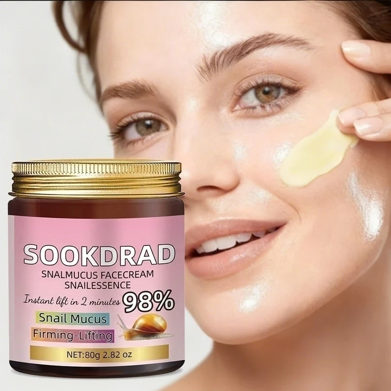 Snail Mucus Face Cream,98% Snail Essence,Firming-Lifting,Face,Daily Users,80g/2.82oz,Normal Skin,Morning Routine