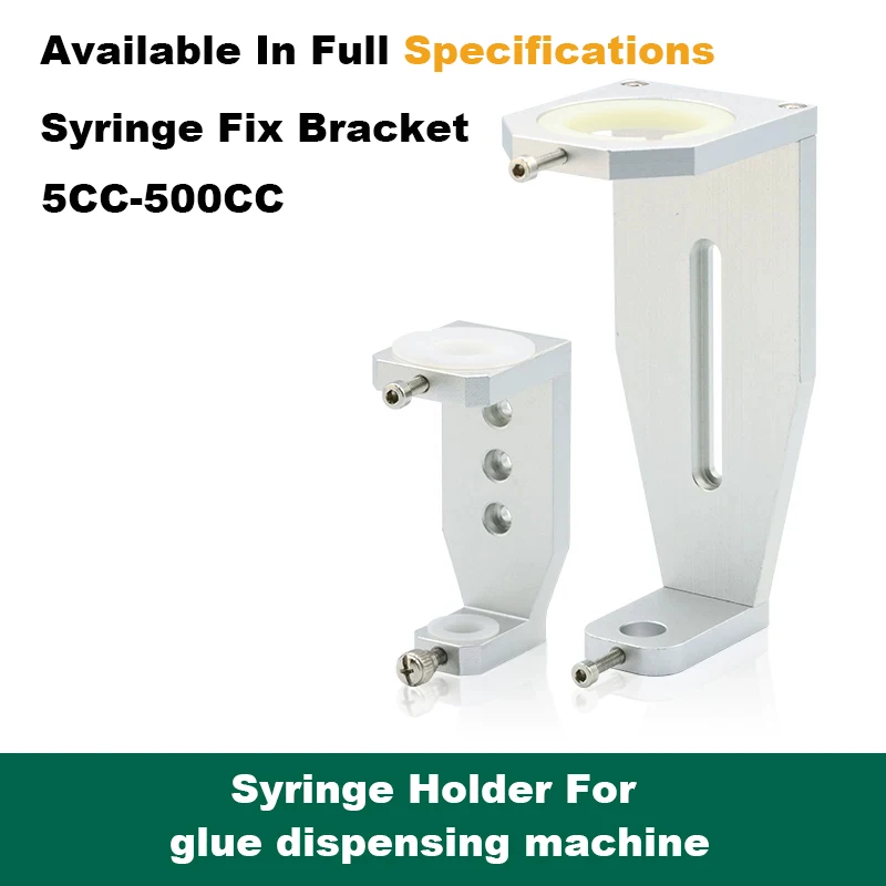 

30CC Glue Dispensing Syringe Bracket 5cc-500cc Syringe Mounting Bracket Silicone Sleeve Fixed Hanger