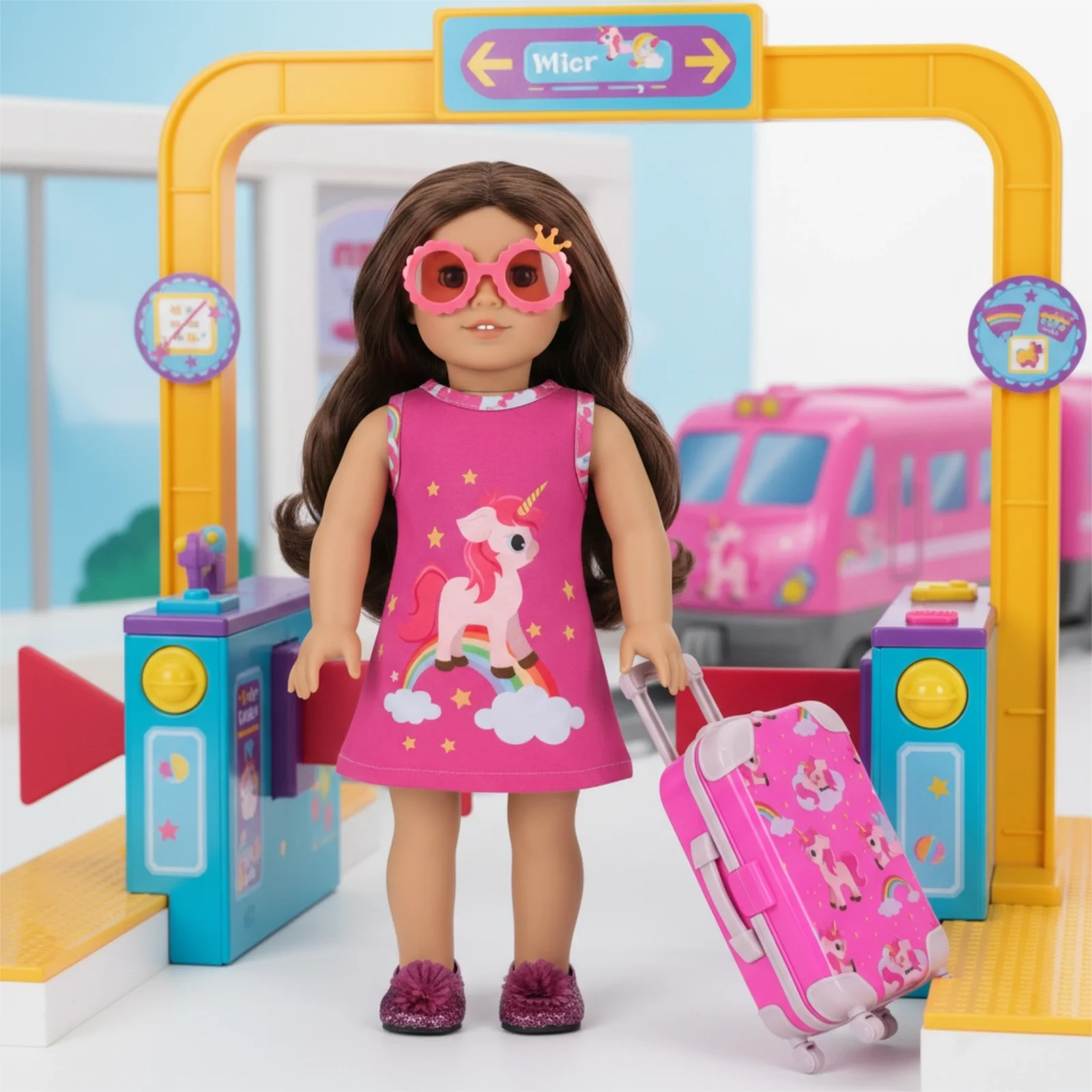 Dress Doll Clothes 12&14sets For 16-18Inch&40-45cm Baby New Born Doll Brilliant Party Reunion Doll Skirt American Doll Girl Gift