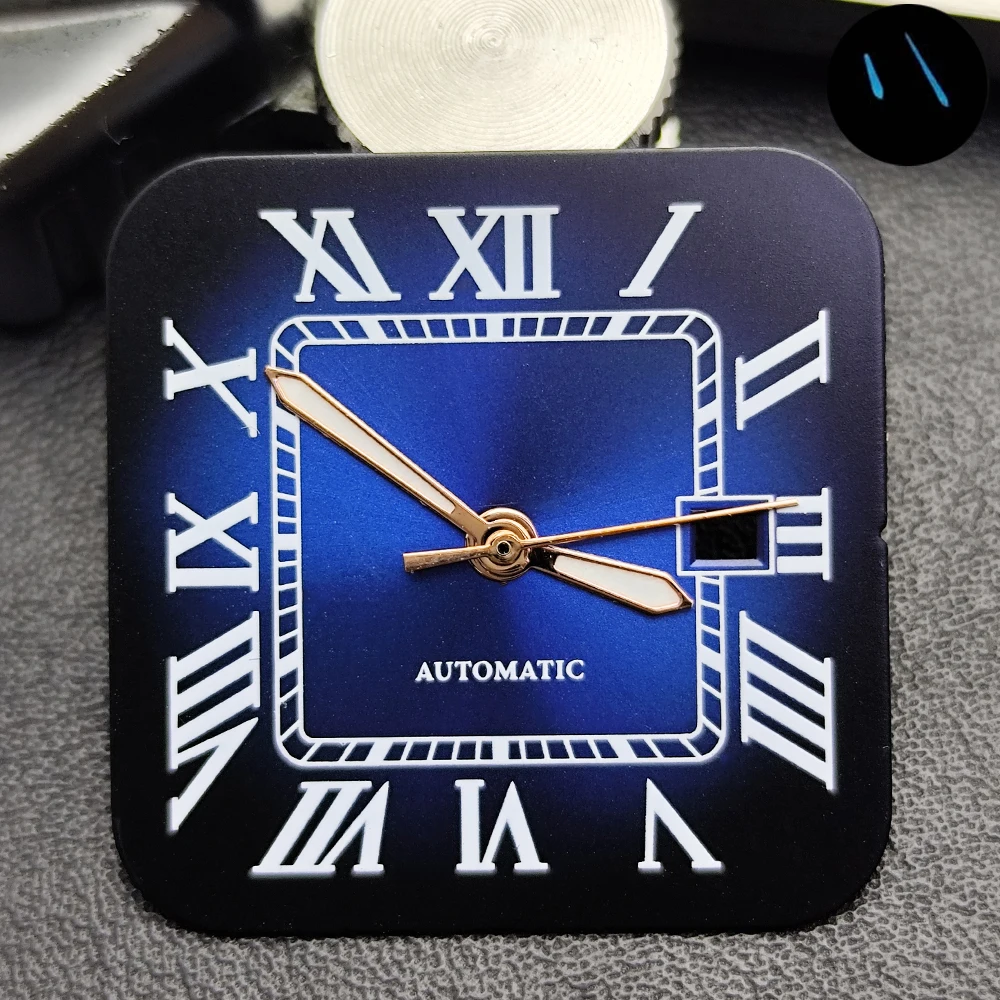 23.5MM Dial Hands NH05 Women's Watch Dial No Logo Square Roman Markers For NH05 Movement Lady Case Mod Parts Can Custom Logo