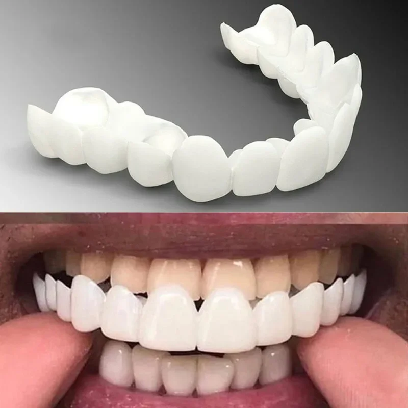 

Upper Lower Comfort Fit Flex Whitening Tooth Denture Veneer Braces