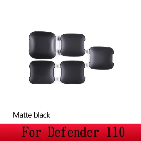 Для Land Rover Defender 90 110 130 2020-2024 ABS черный/углеродное волокно, внешняя дверная ручка автомобиля, накладка, автомобильные аксессуары