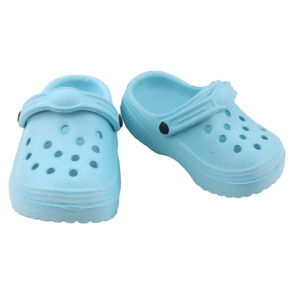 Zapatillas y sandalias de doble uso de 8cm, chanclas coloridas y bonitas, zapatos para muñecas americanas y OG de 18 pulgadas, juguete para bebés recién nacidos de 43cm