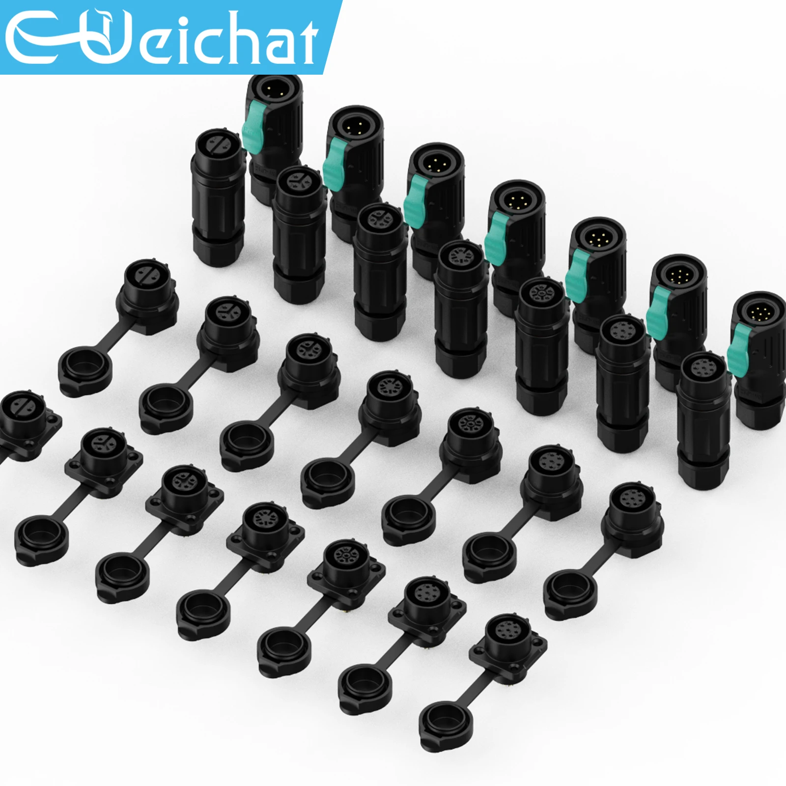 

LP12 Waterproof Connector IP68 Industrial Circular Aviation Electrical Connector M12 2-8 Pin Thread Socket