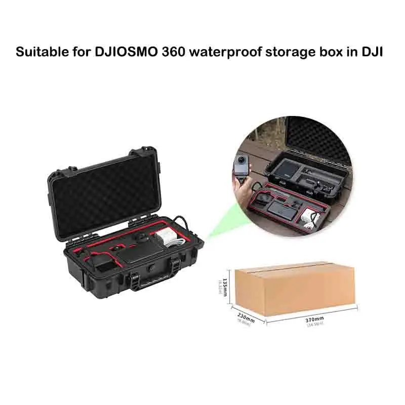 Para dji osmo 360 caso à prova de explosão osmo 360 saco portátil caixa à prova dwaterproof água casca dura caso grande capacidade