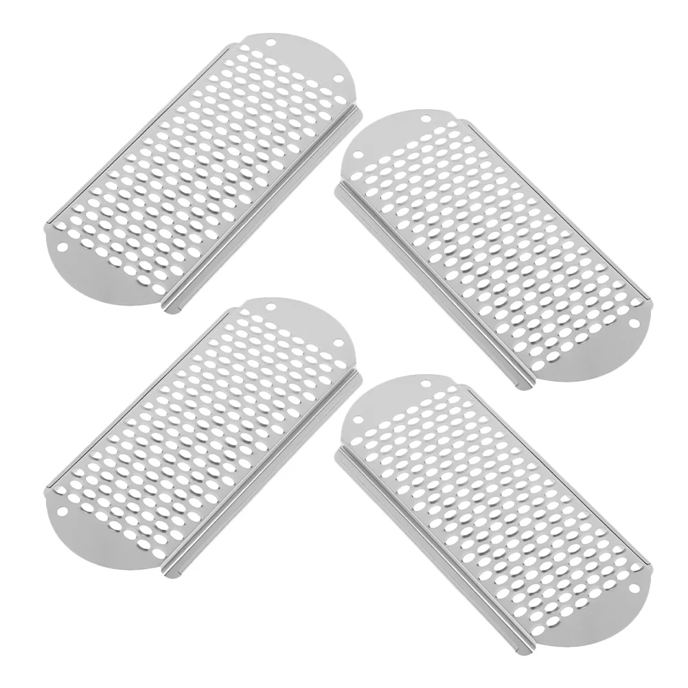 4 Pcs Pumice Stone Foot Cheese Grater File Scrubber Crusty Feet for Pedicure Stainless Steel Files Hard Skin Shaver Dead